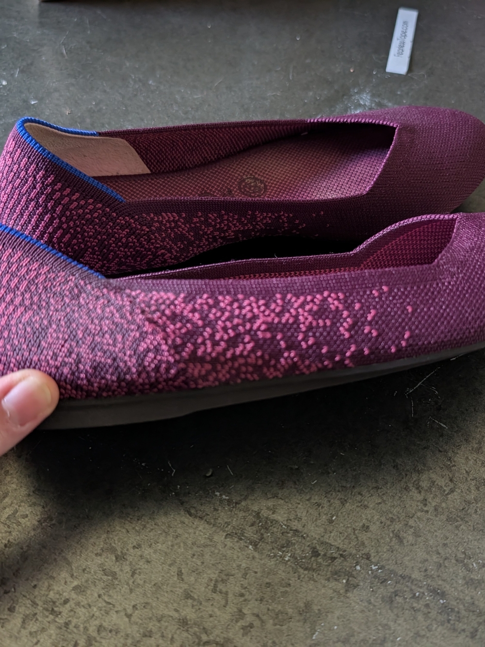 Rothy's Fig Python Flats Rounded Toe - Picture 5 of 6